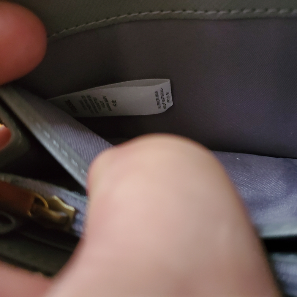 Fossil  Jori Zip Around Midnight Navy Looks Black Leather Wallet Clutch Travel - Picture 10 of 15